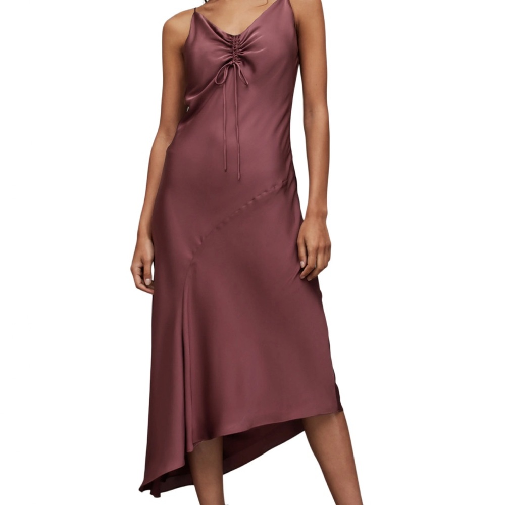 Allsaints Alexia mauve dress size US 2